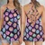 Magic Dice Dark Rainbow Criss Cross Tank Top - 1