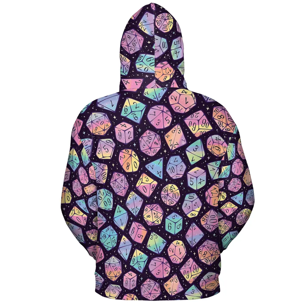 Magic Dice Dark Rainbow All-over Print Hoodie - 4