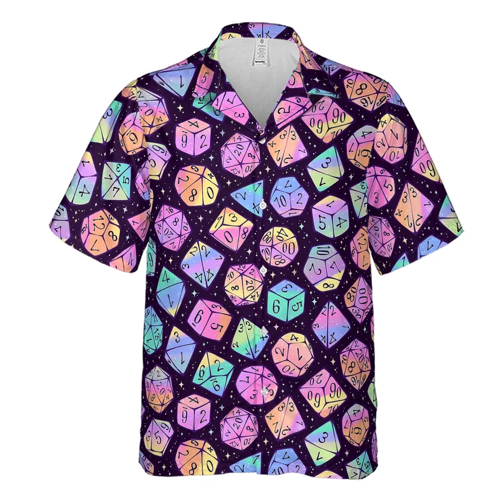 Magic Dice Dark Rainbow Hawaiian Shirt - 2
