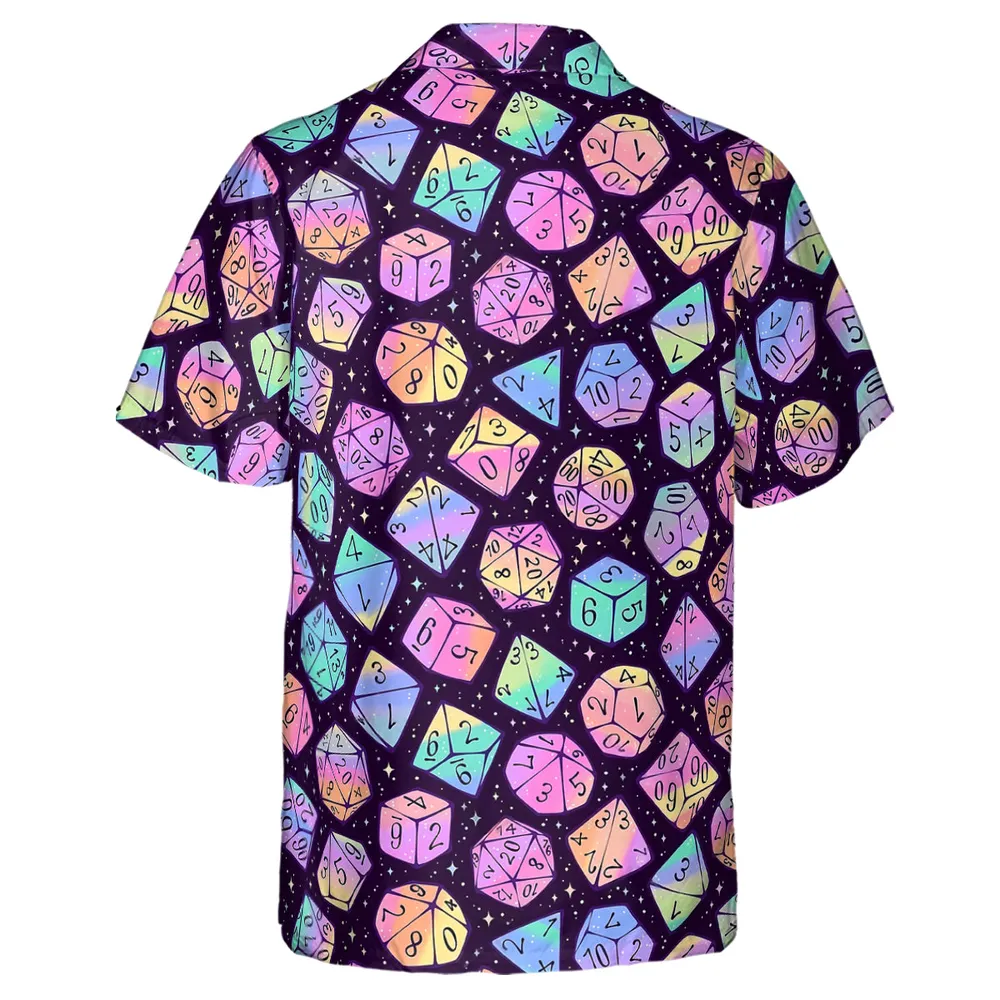 Magic Dice Dark Rainbow Hawaiian Shirt - 3