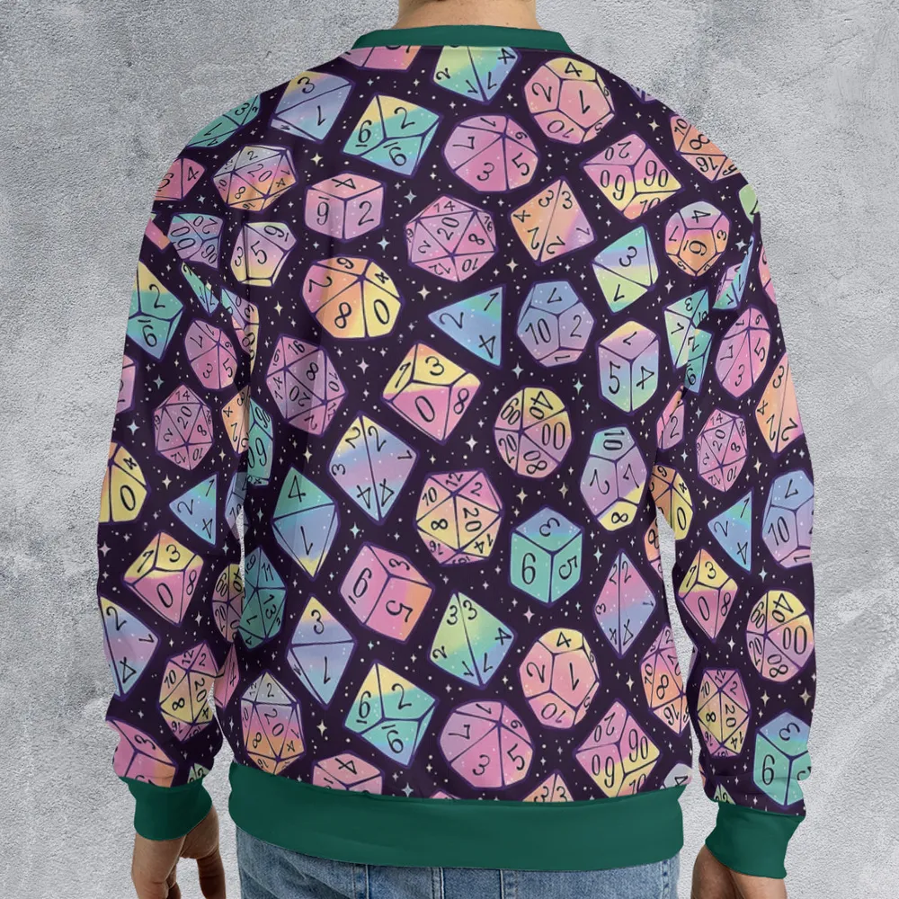 Magic Dice Dark Rainbow All-over Print Sweatshirt - 2