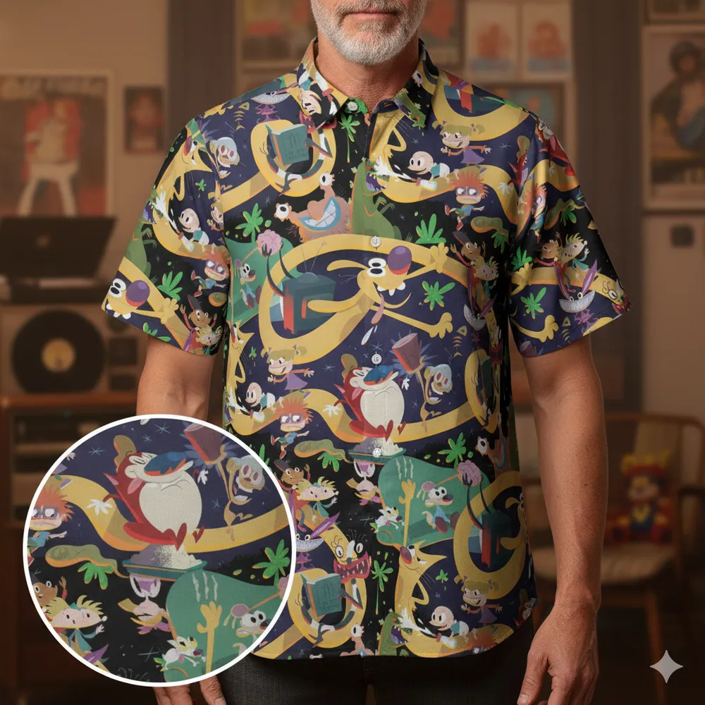 Nickelodeon Nostalgia Button Down Shirt - 1