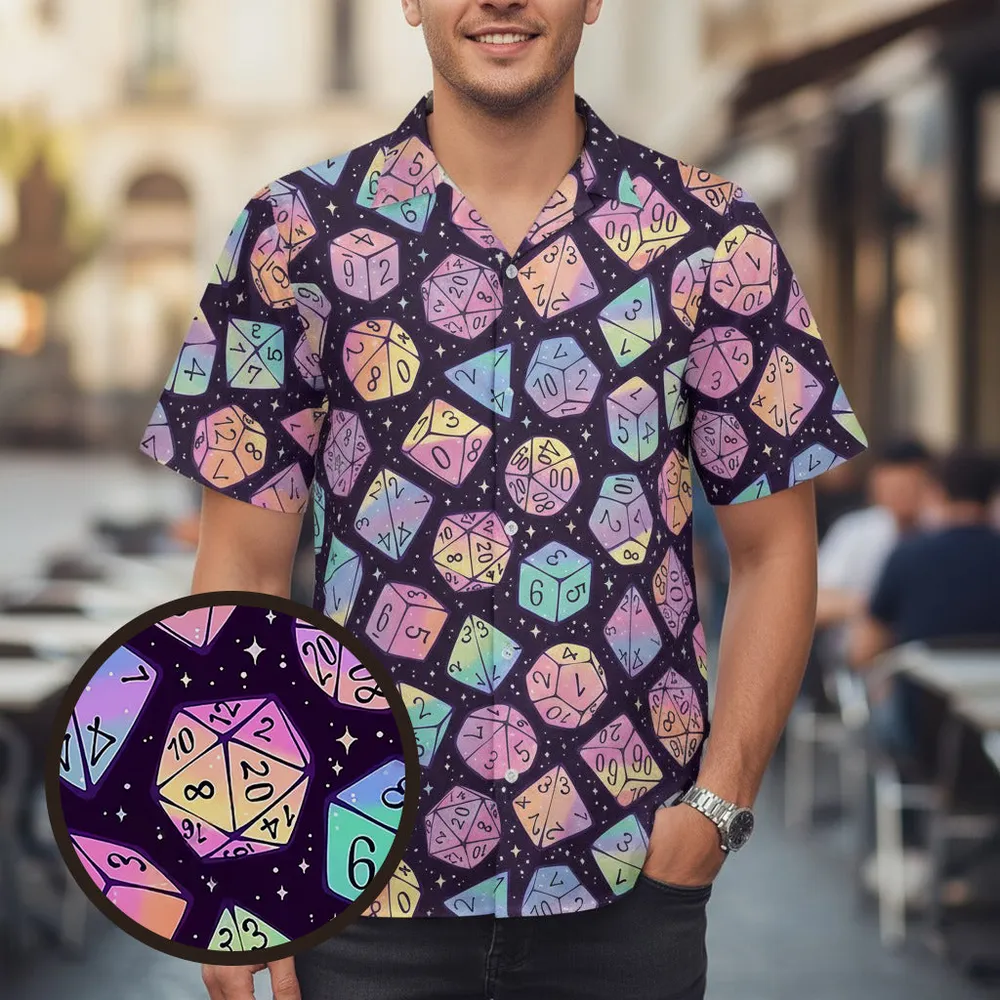 Magic Dice Dark Rainbow Button Down Shirt - 1