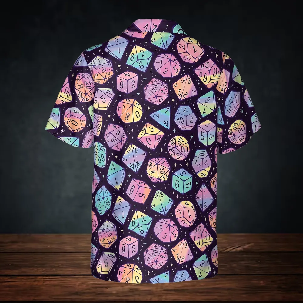 Magic Dice Dark Rainbow Button Down Shirt - 4