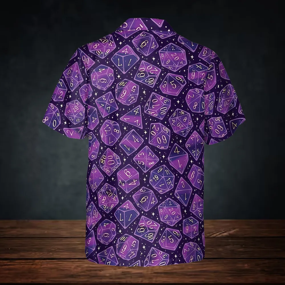 Magic Dice – Arcane Purple Button Down Shirt - 4