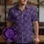 Magic Dice – Arcane Purple Button Down Shirt - 1