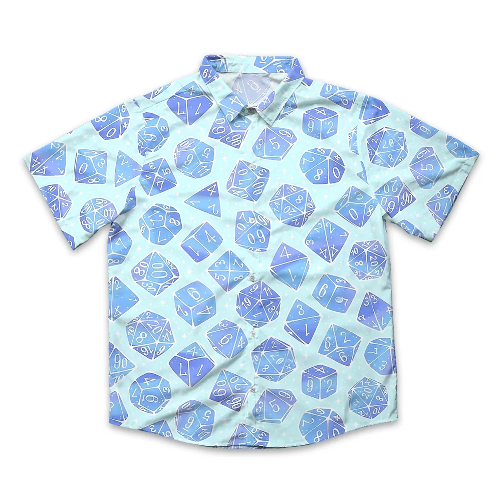 Magic Dice – Ice Blue Edition Button Down Shirt - 1