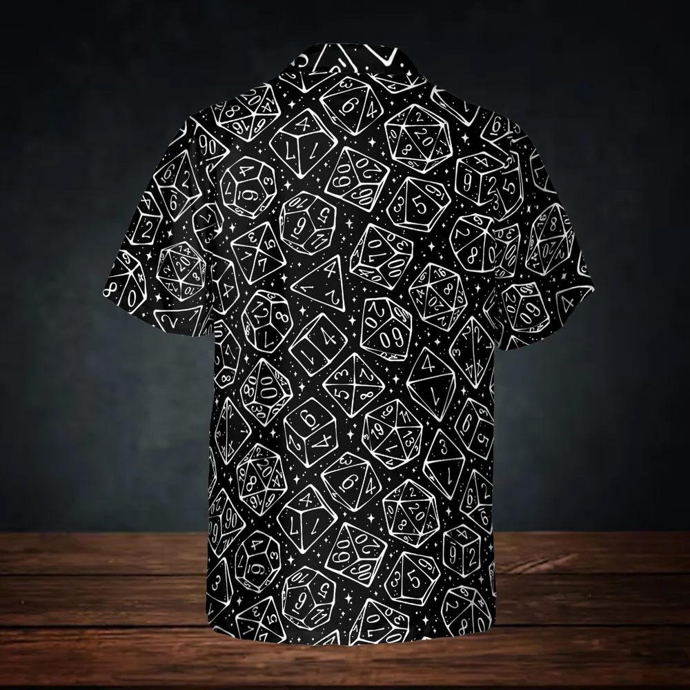 Magic Dice – Monochrome Edition Button Down Shirt - 3