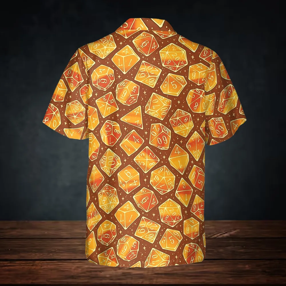 Magic Dice – Amber Flame Edition Button Down Shirt - 3