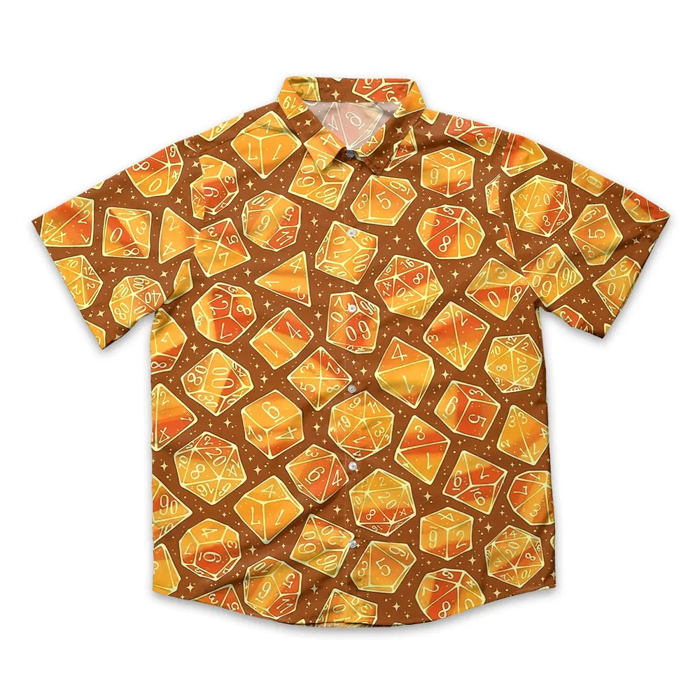 Magic Dice – Amber Flame Edition Button Down Shirt - 1