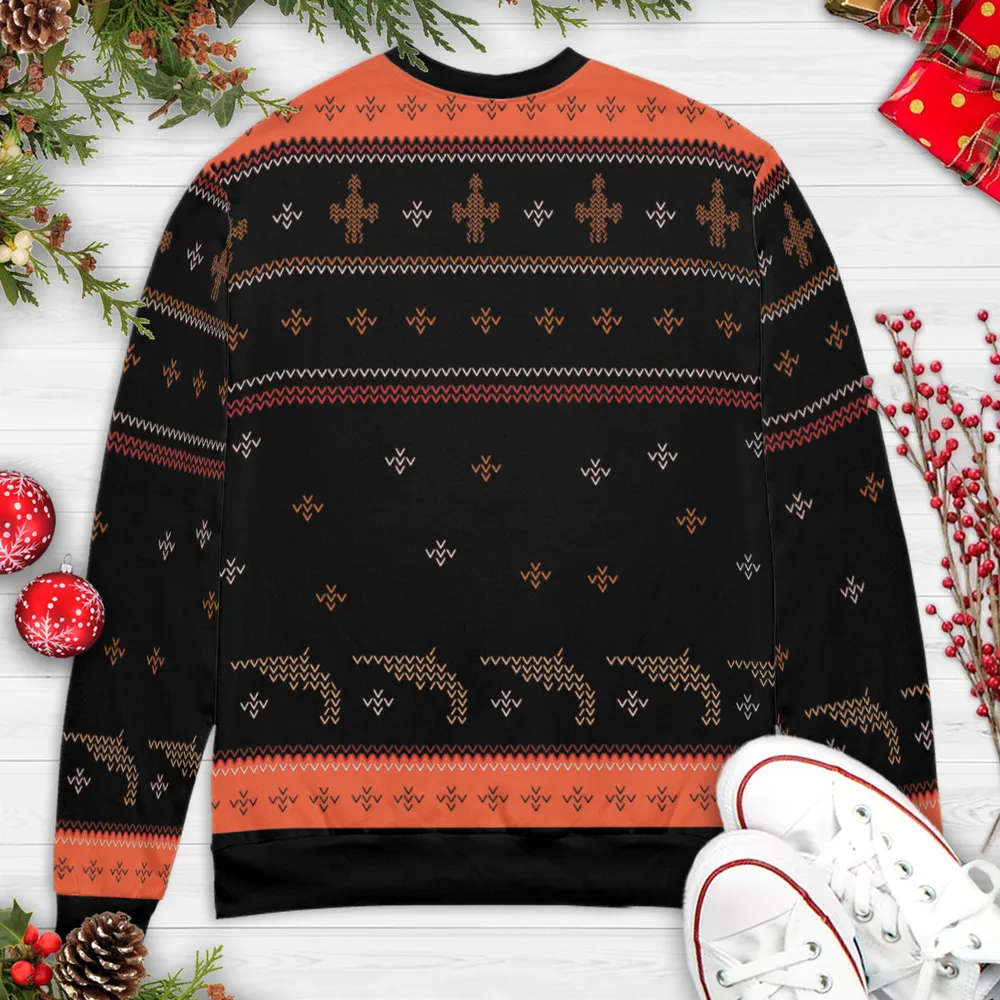 Rudolph Shiny Ugly Christmas Sweatshirt - 4