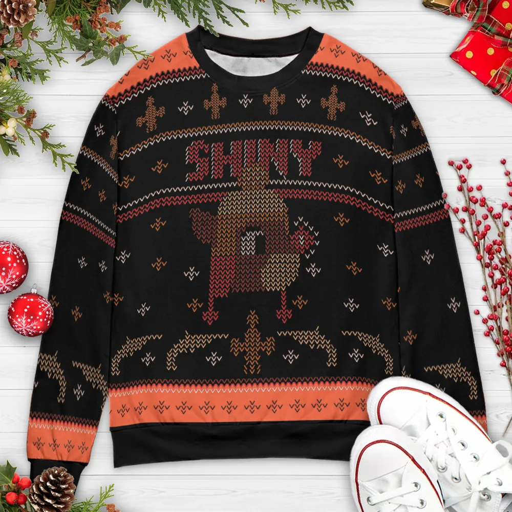 Rudolph Shiny Ugly Christmas Sweatshirt - 3