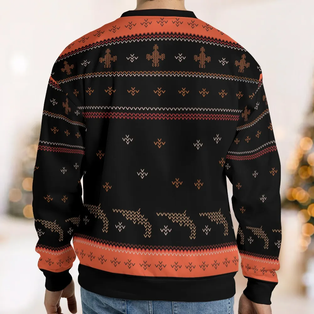 Rudolph Shiny Ugly Christmas Sweatshirt - 2