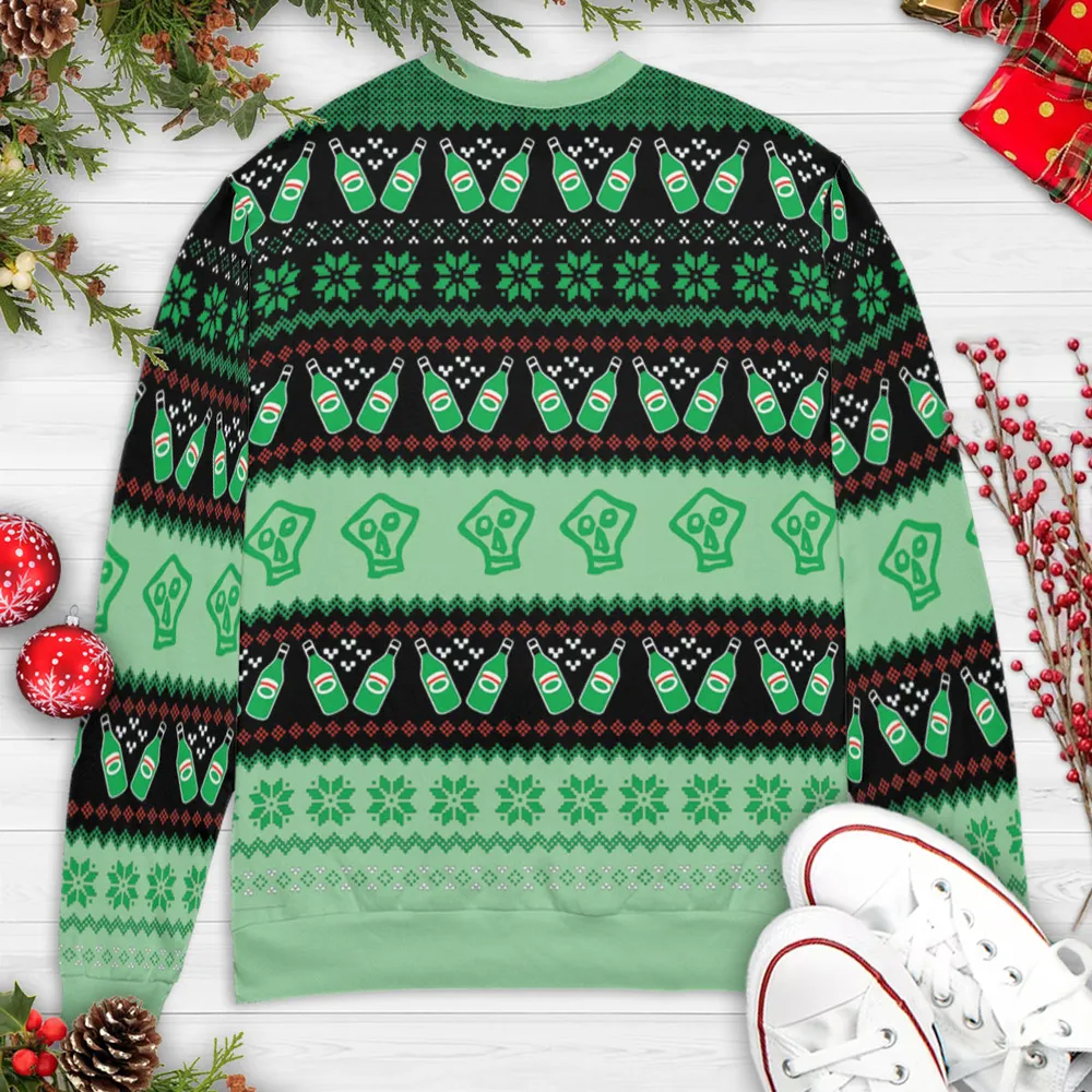 You Fuzzy Little Man Peach Ugly Christmas Sweatshirt - 4