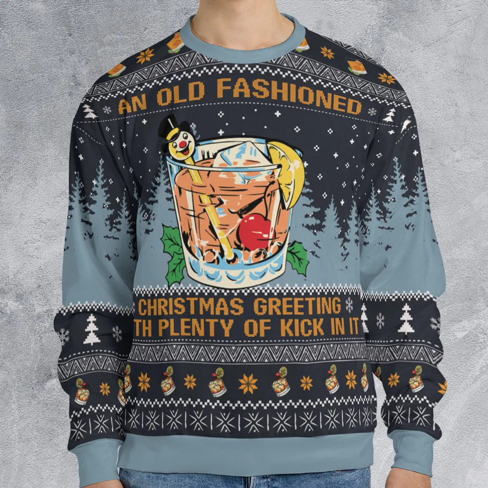 Old Fashioned Ugly Christmas Sweatshirt - 1