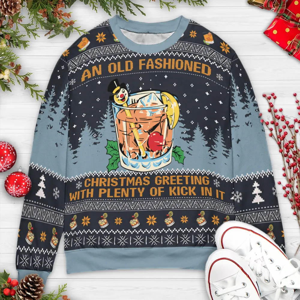 Old Fashioned Ugly Christmas Sweatshirt - 3