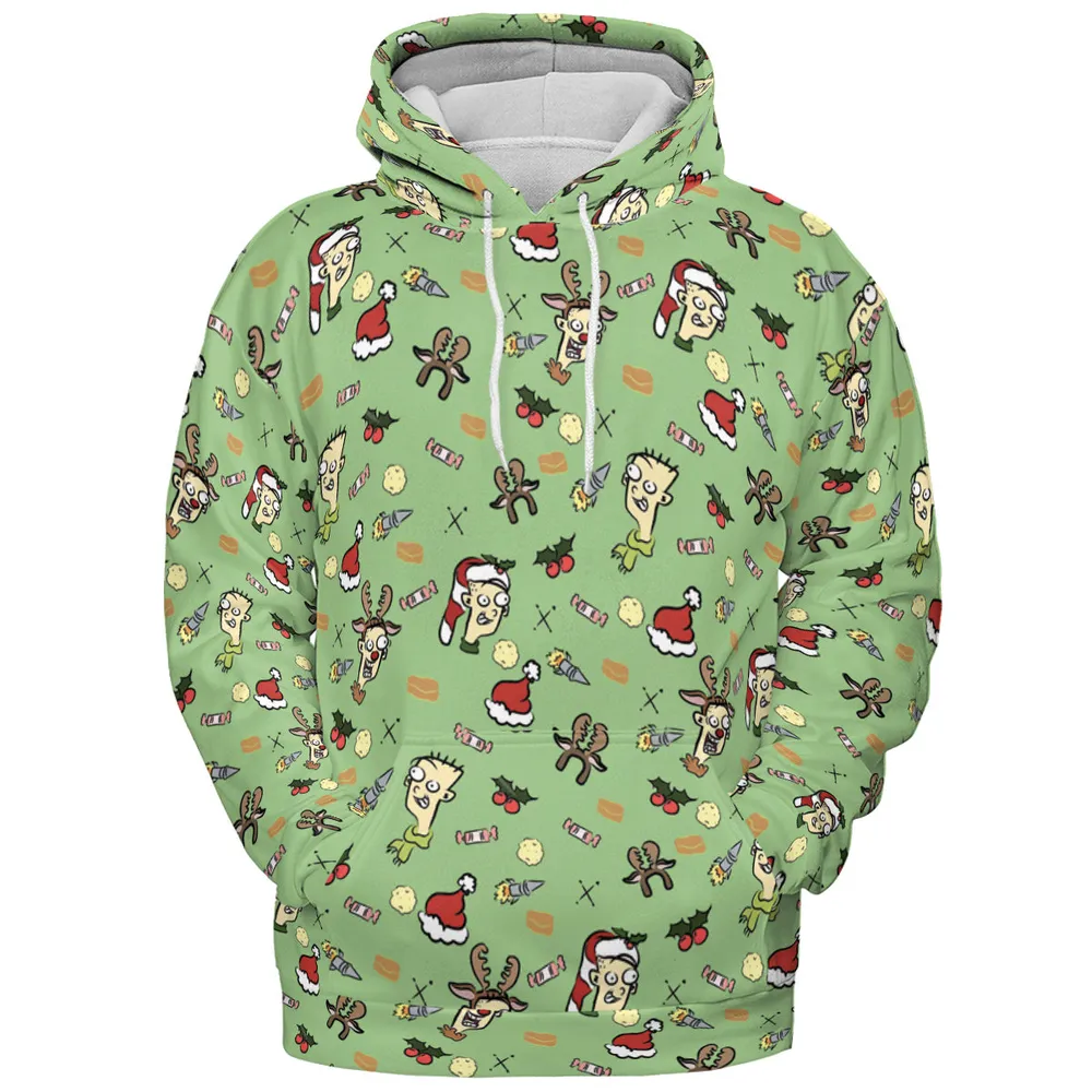 Holiday Laughs Ed, Edd n Eddy All-over Print Hoodie - 5