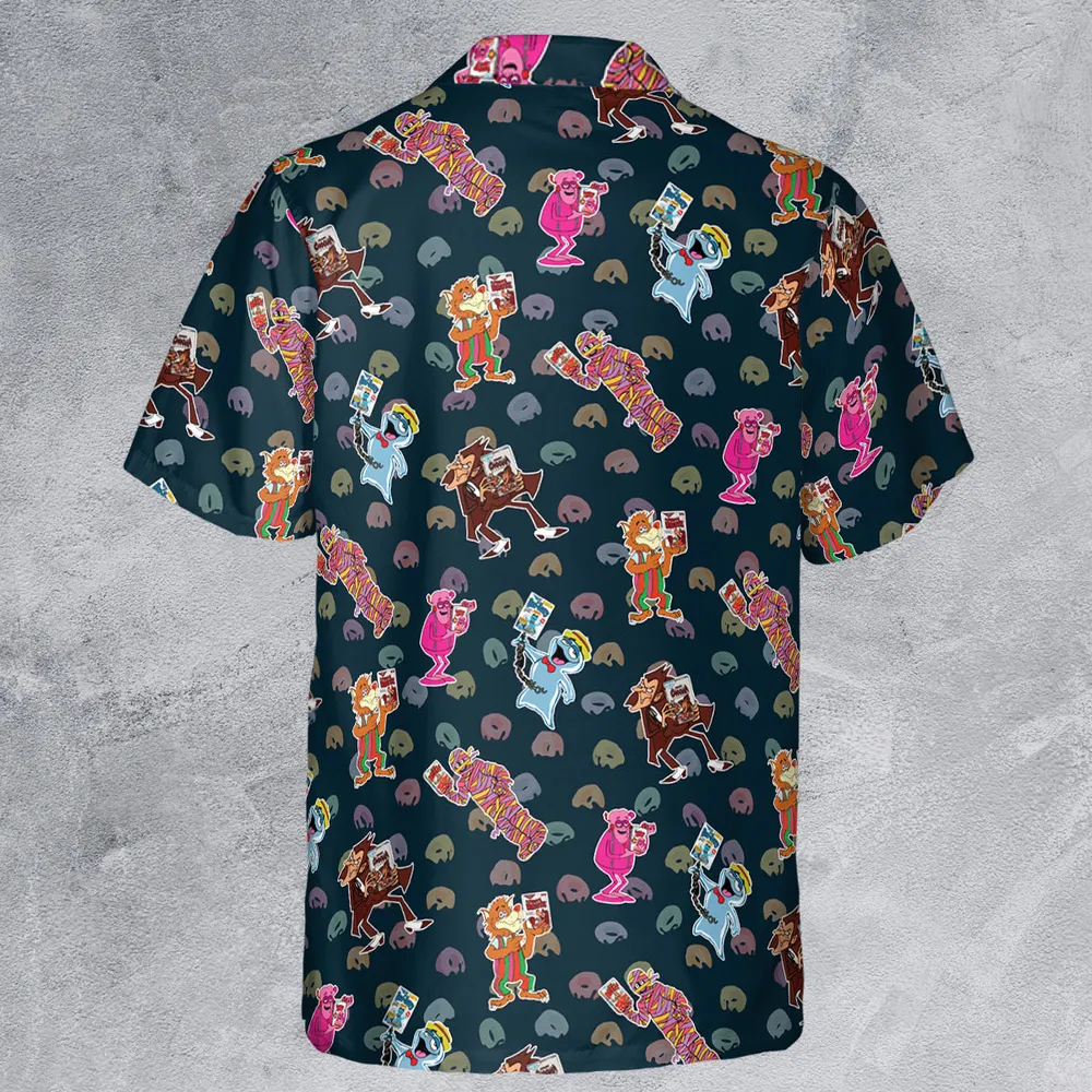 80s Cereal Monsters Button Down Shirt - 3