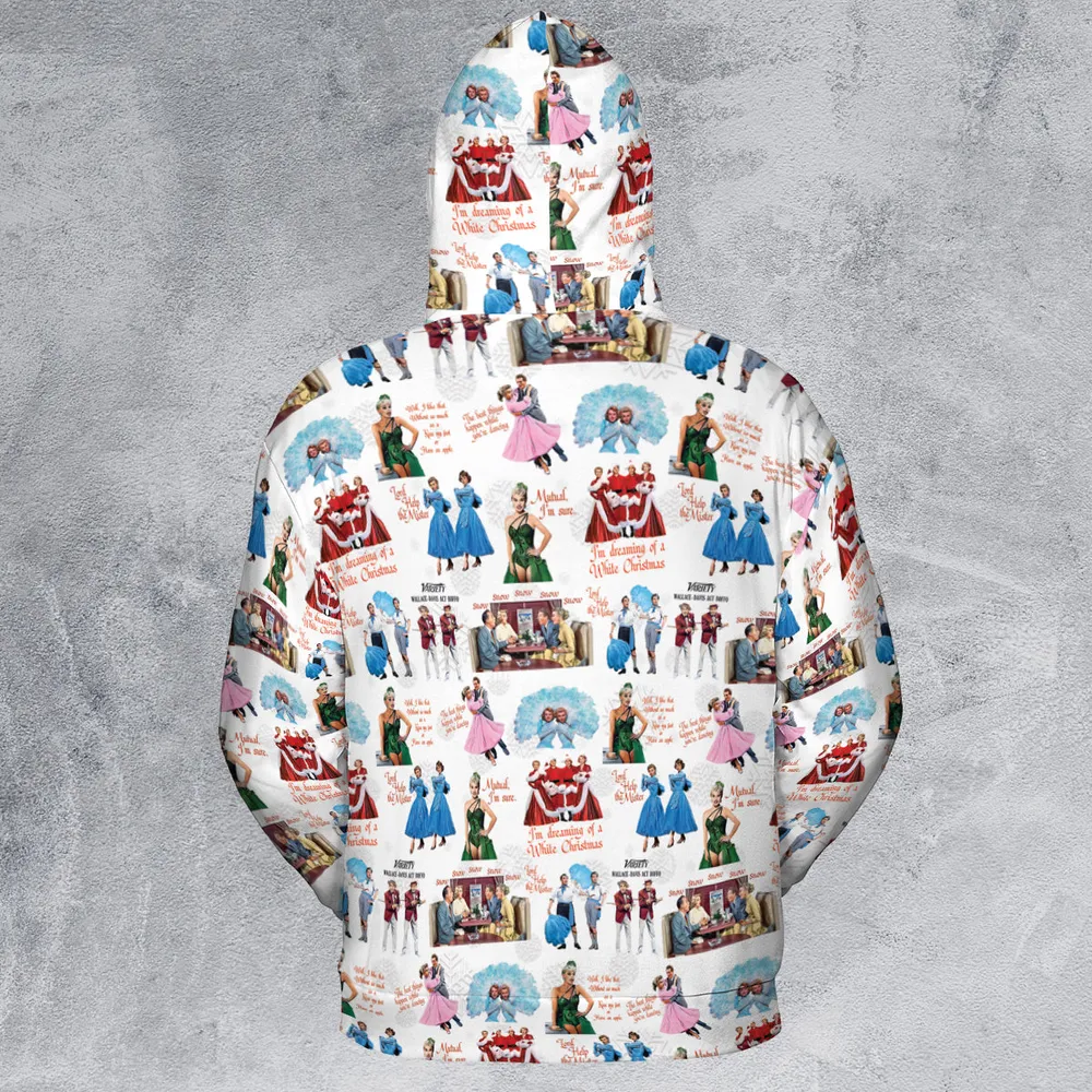 White Christmas All-over Print Hoodie - 5