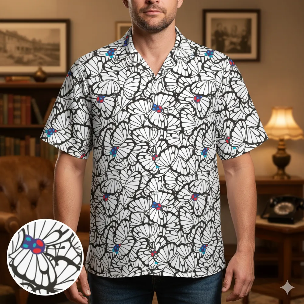 Butterfly Mood Butterfree Pokemon Hawaiian Shirt - 1