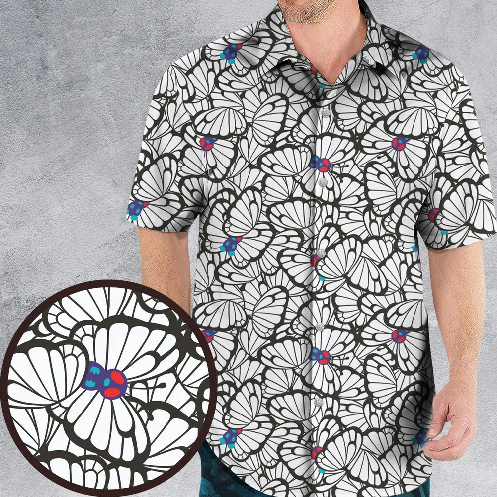 Butterfly Mood Butterfree Pokemon Hawaiian Shirt - 2