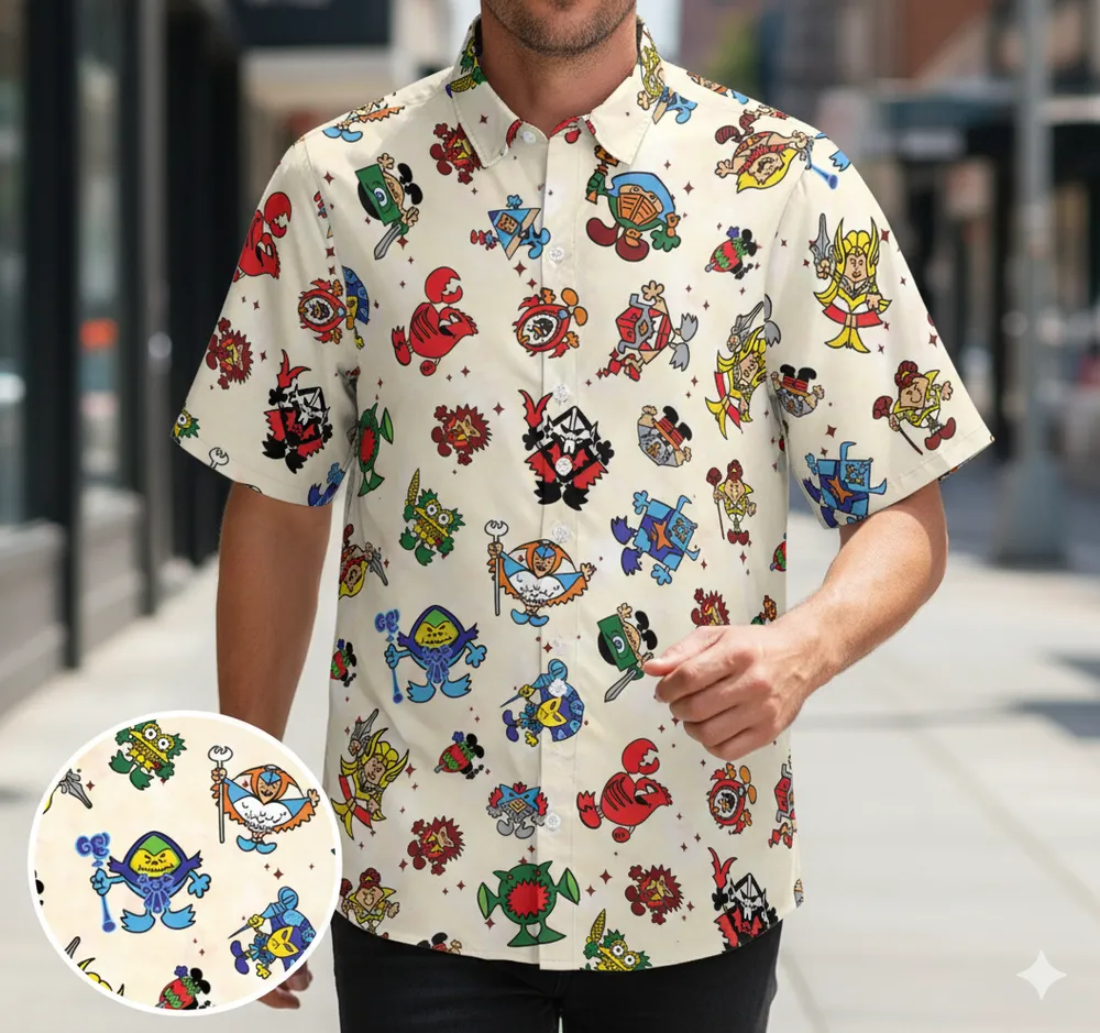 Mr Mensters Mashup Button Down Shirt - 1