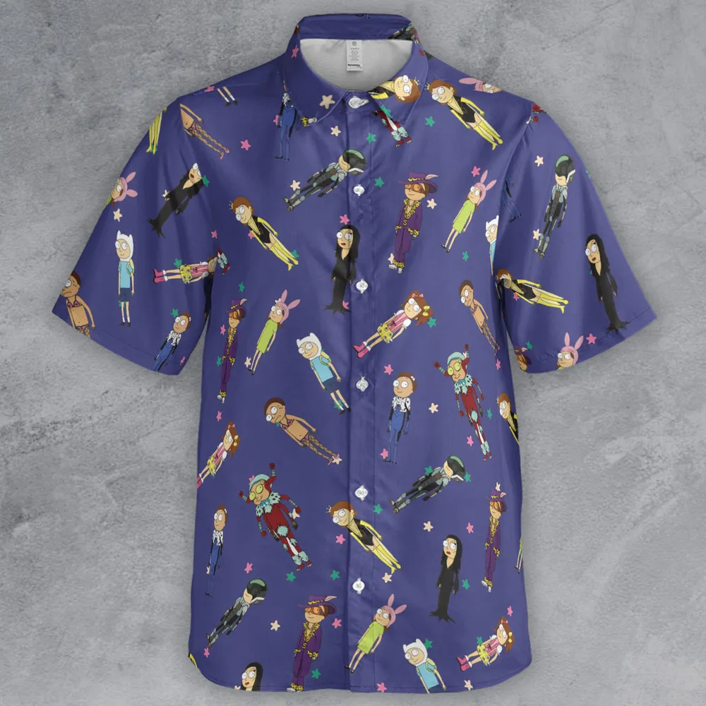 Rick Crew Rick and Morty Button Down Shirt - 3