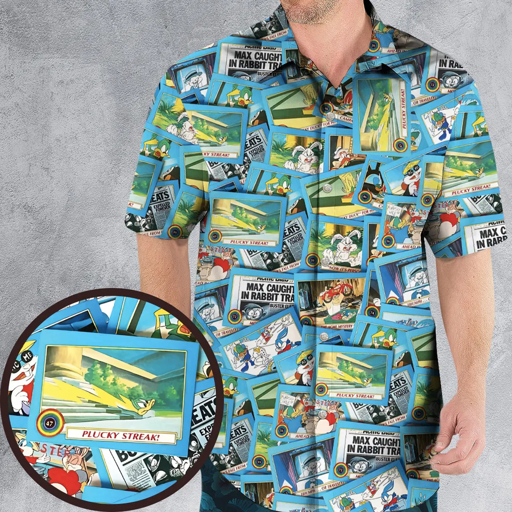 Tiny Toon Adventures Mystery Card Hawaiian Shirt - 4