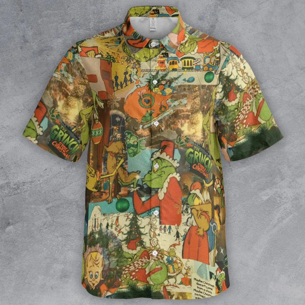 You're a Mean One Button Down Shirt - 3