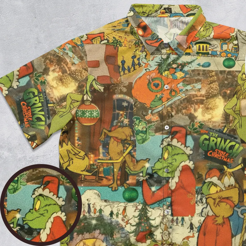 You're a Mean One Button Down Shirt - 2