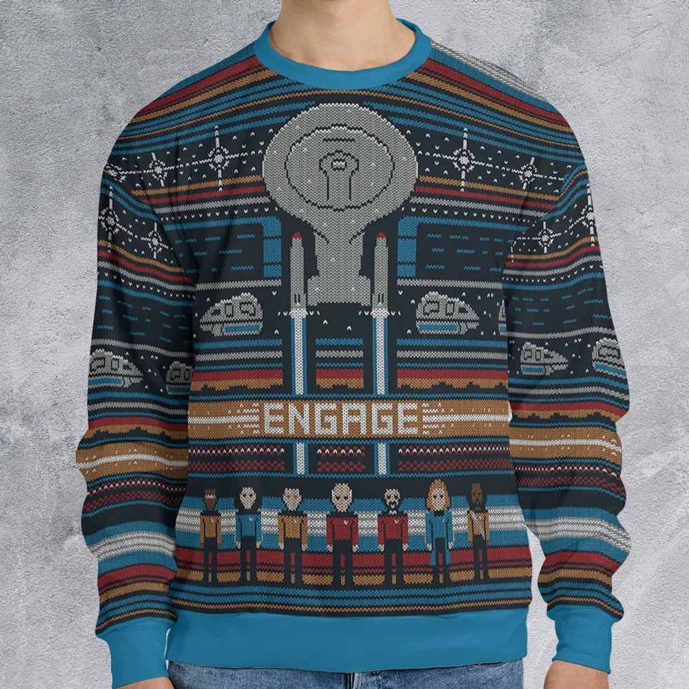 Engaging Holidays Star Trek Ugly Christmas Sweatshirt - 3