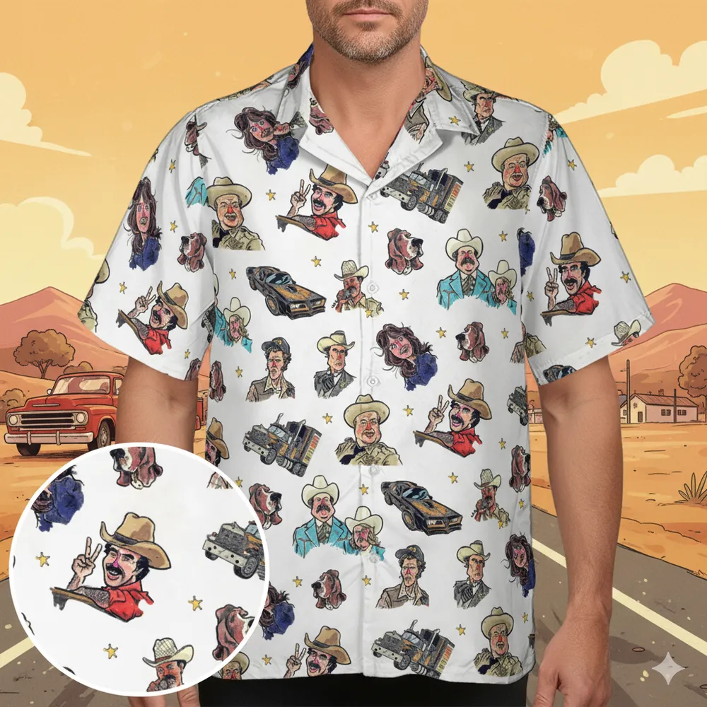 Outlaw Spirit Smokey and the Bandit Hawaiian Shirt - 1