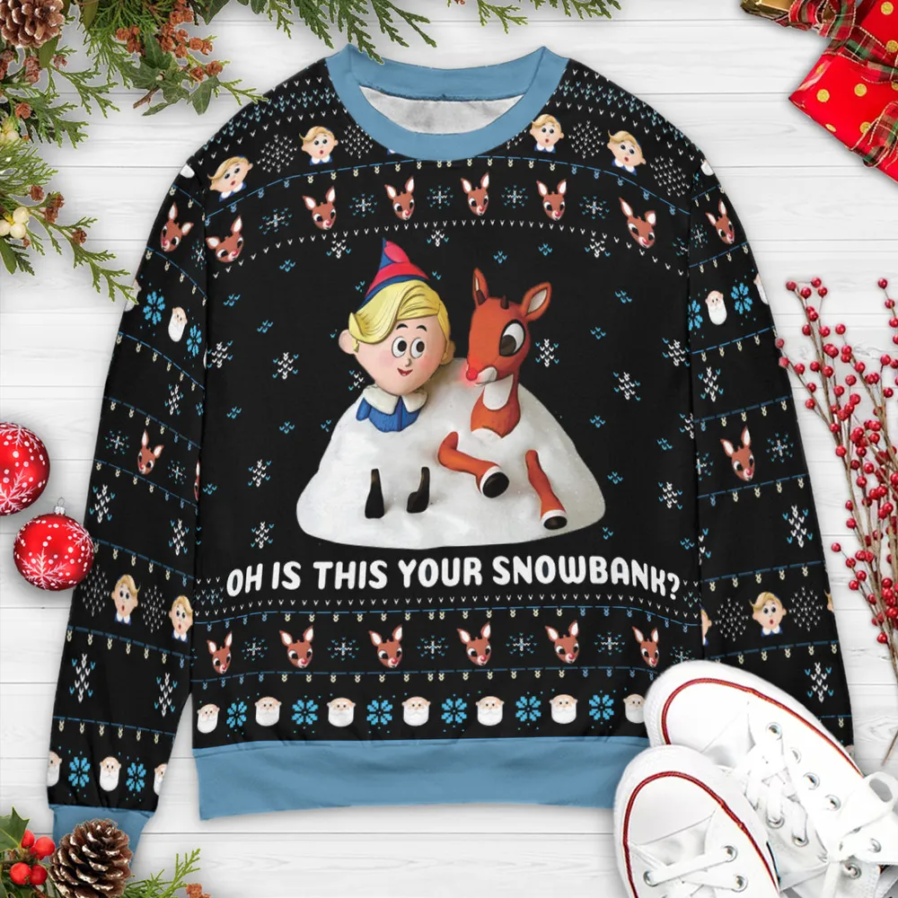 Oh Is This Your Snow Bank Ugly Christmas Sweatshirt - 1