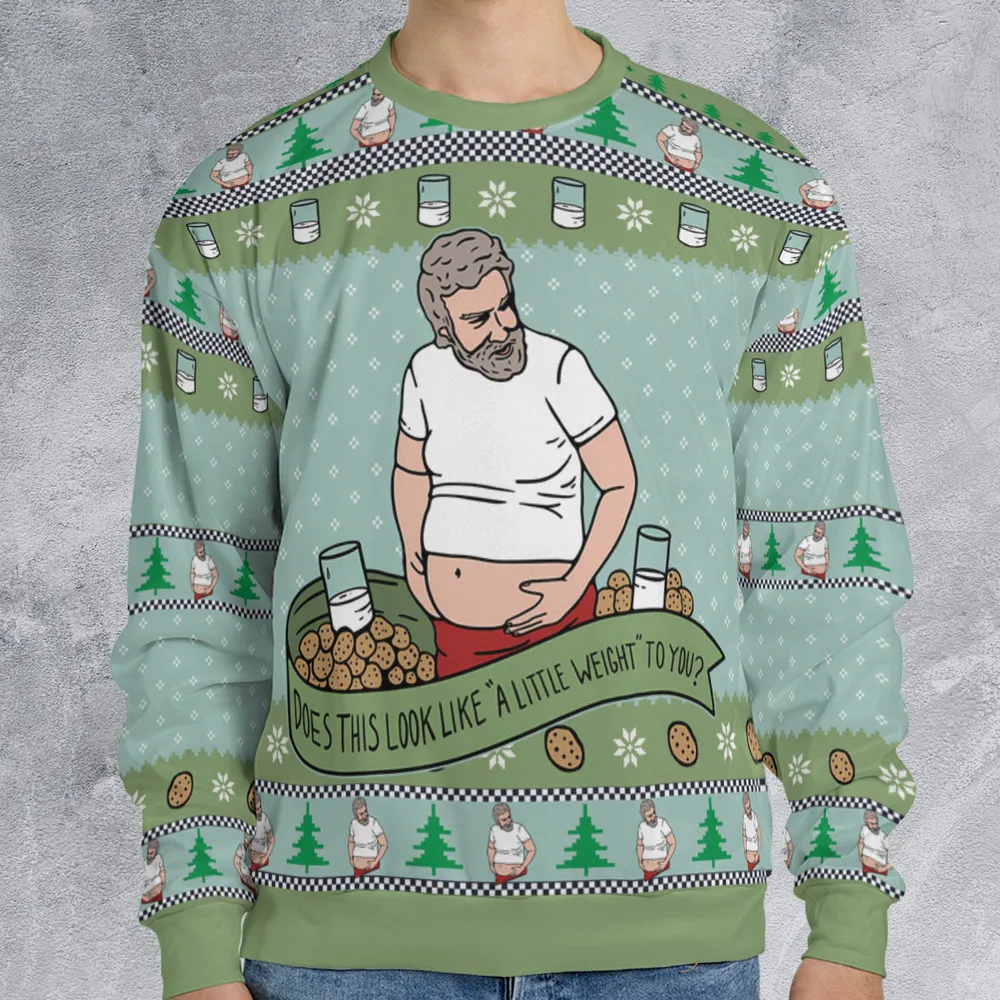 A Little Weight Ugly Christmas Sweatshirt - 1