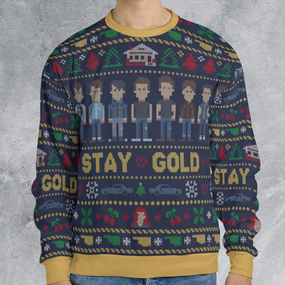 Stay Gold Ugly Christmas Sweatshirt - 1