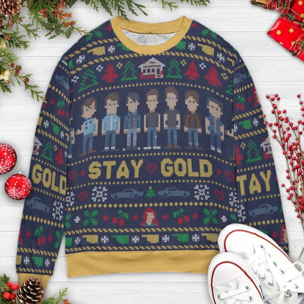 Stay Gold Ugly Christmas Sweatshirt - 3