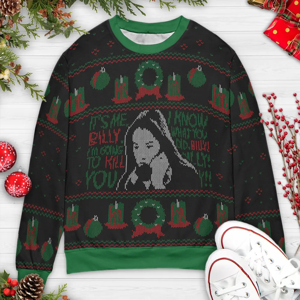 It's me, Billy Ugly Christmas Sweatshirt - 3