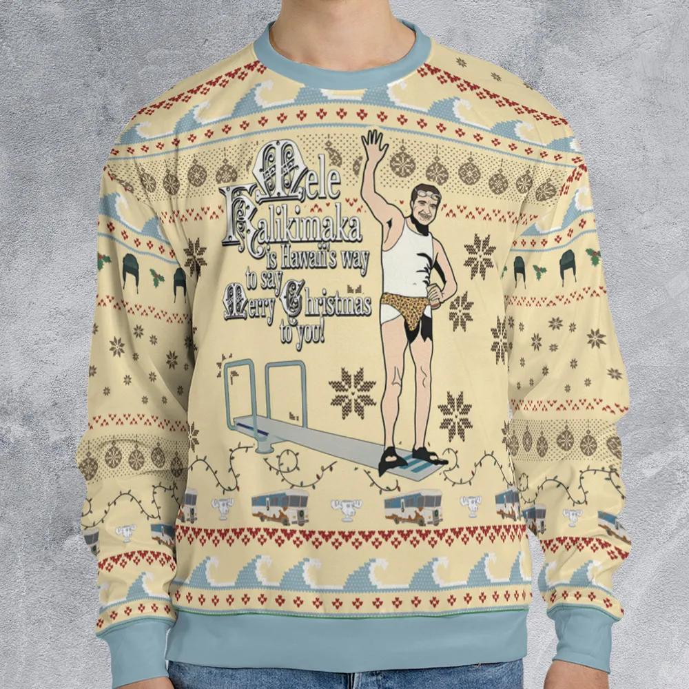 Mele Kalikimaka Ugly Christmas Sweatshirt - 1