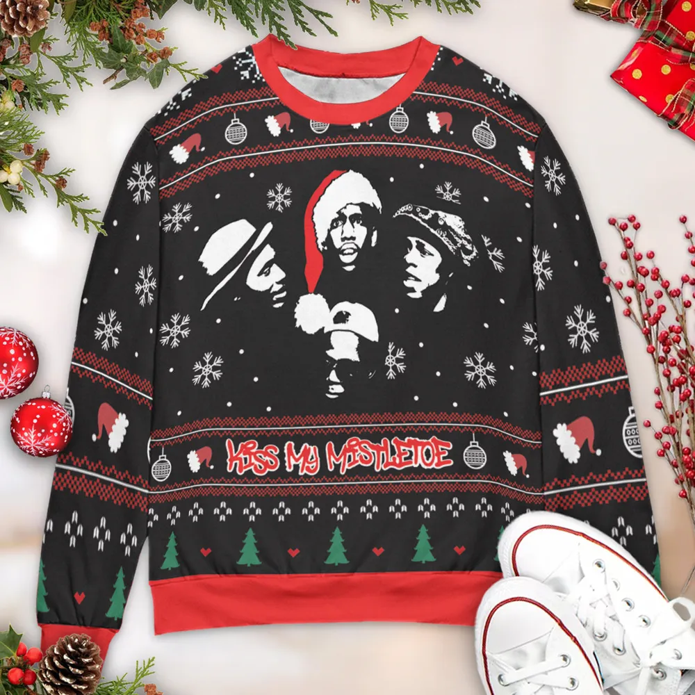 Kiss My Mistletoe Ugly Christmas Sweatshirt - 3
