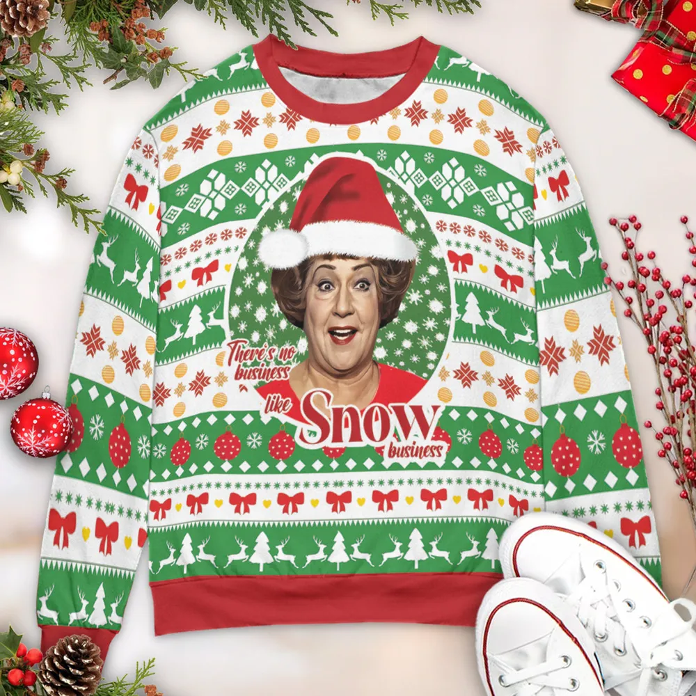 There's No business Ugly Christmas Sweatshirt - 3