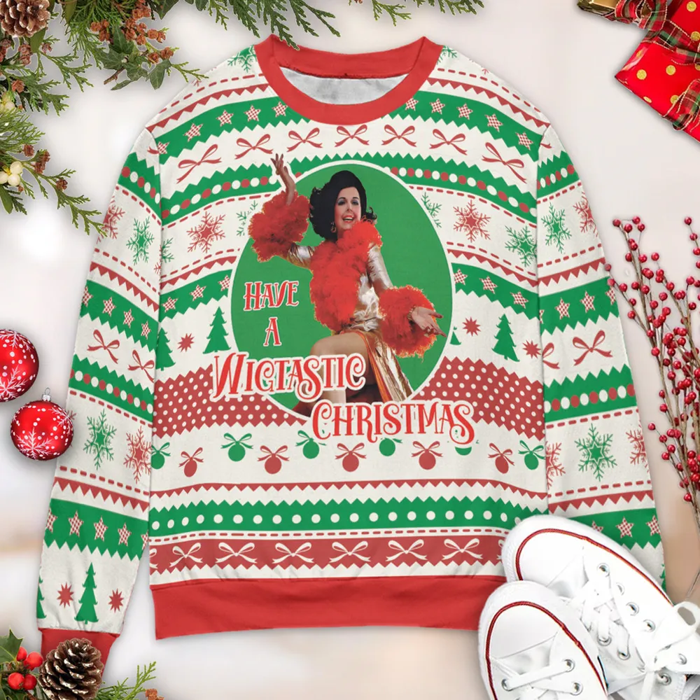 Christmas Wigtastic Ugly Christmas Sweatshirt - 3
