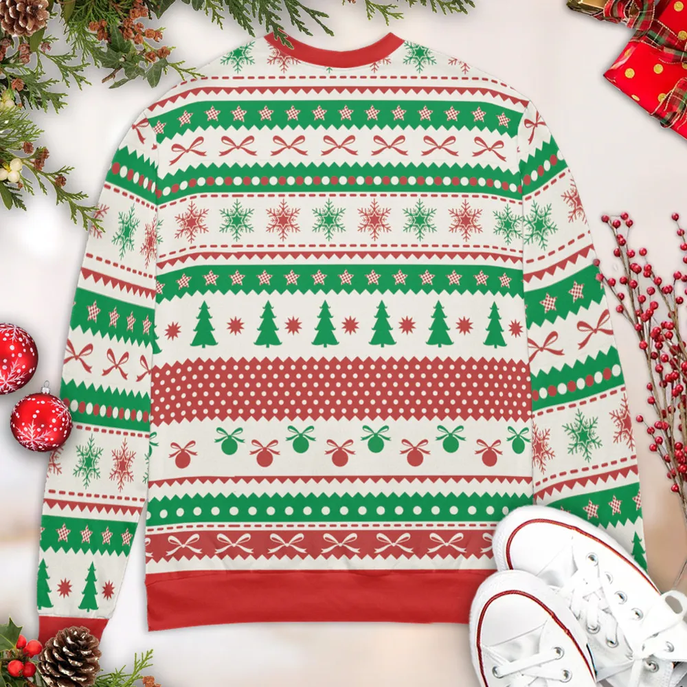Christmas Wigtastic Ugly Christmas Sweatshirt - 4