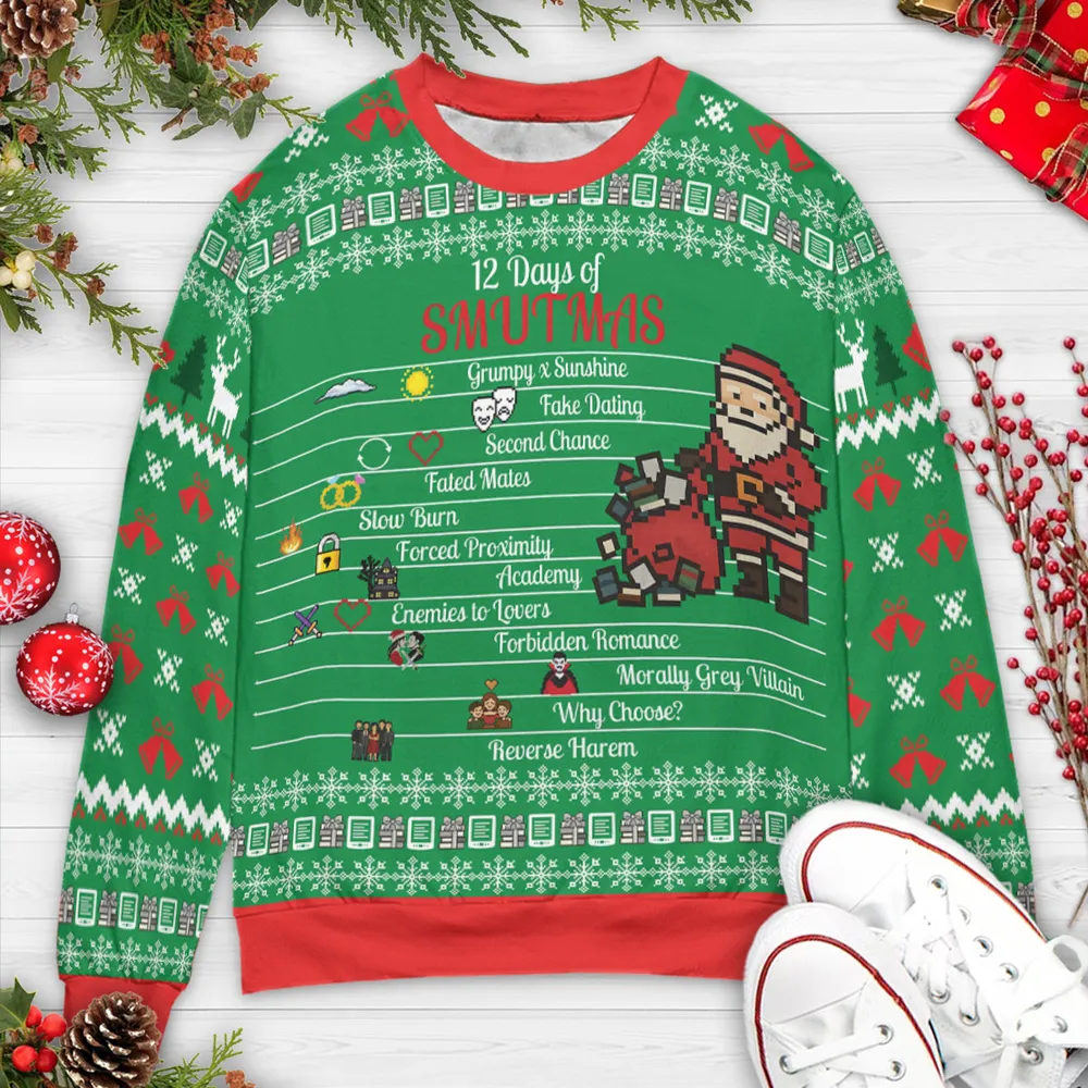 12 Days of Smutmas Romantasy Ugly Christmas Sweatshirt - 3