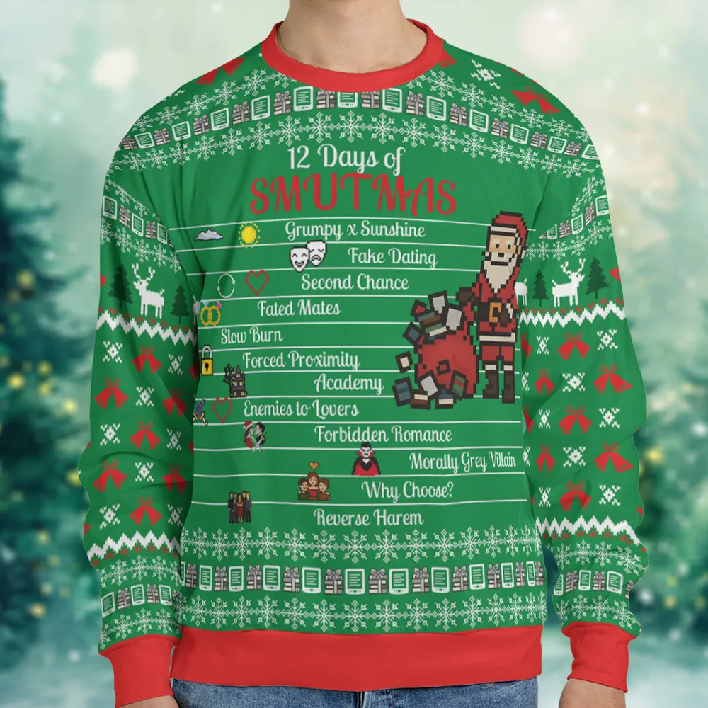 12 Days of Smutmas Romantasy Ugly Christmas Sweatshirt - 1
