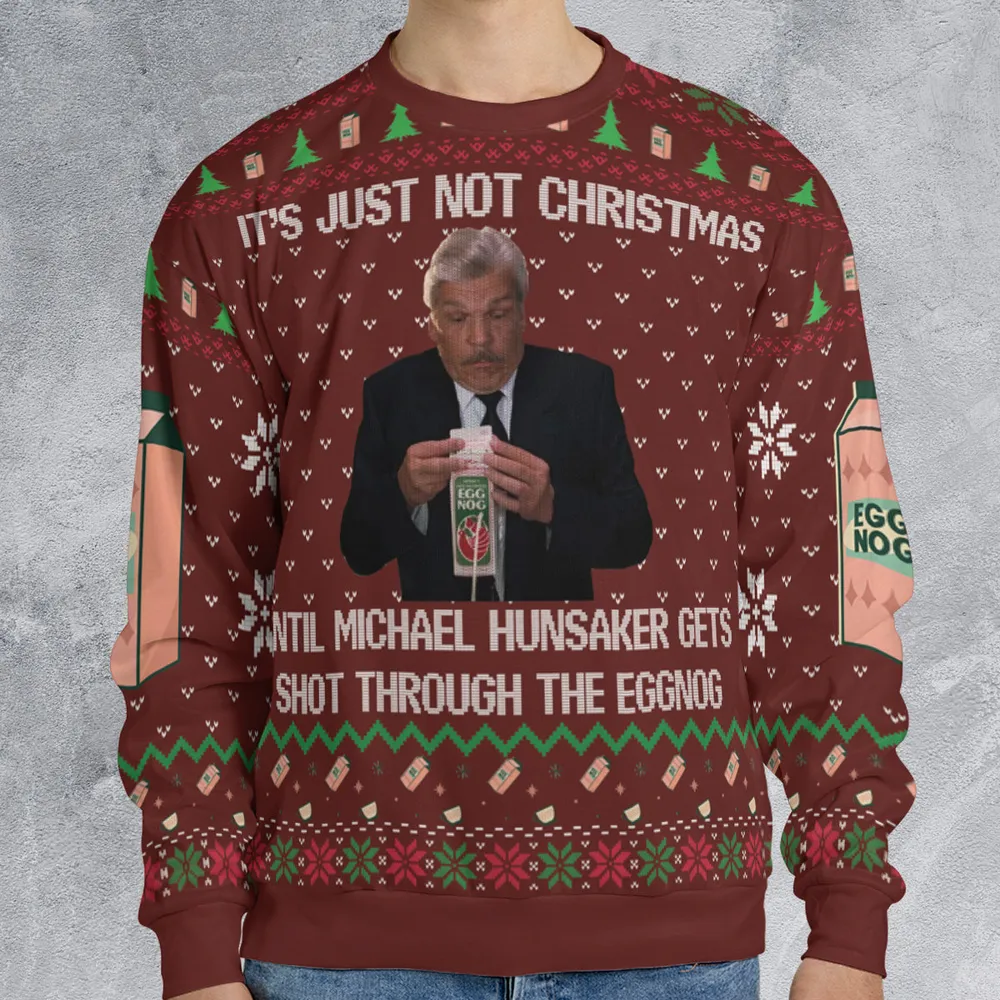 Michael Hunsaker Ugly Christmas Sweatshirt - 1