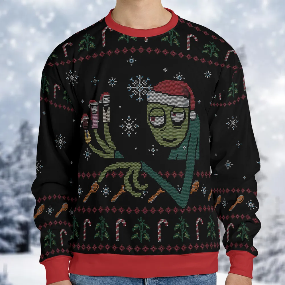 Salad Fingers Ugly Christmas Sweatshirt - 1