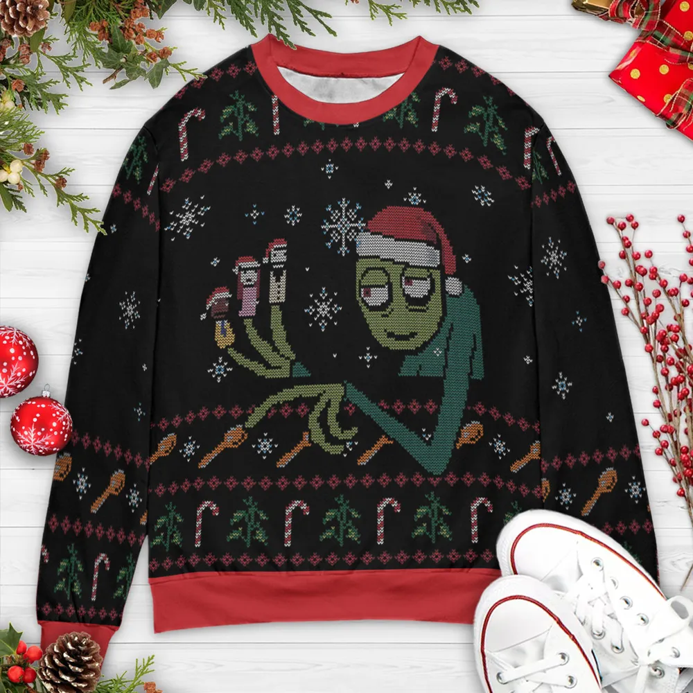 Salad Fingers Ugly Christmas Sweatshirt - 3