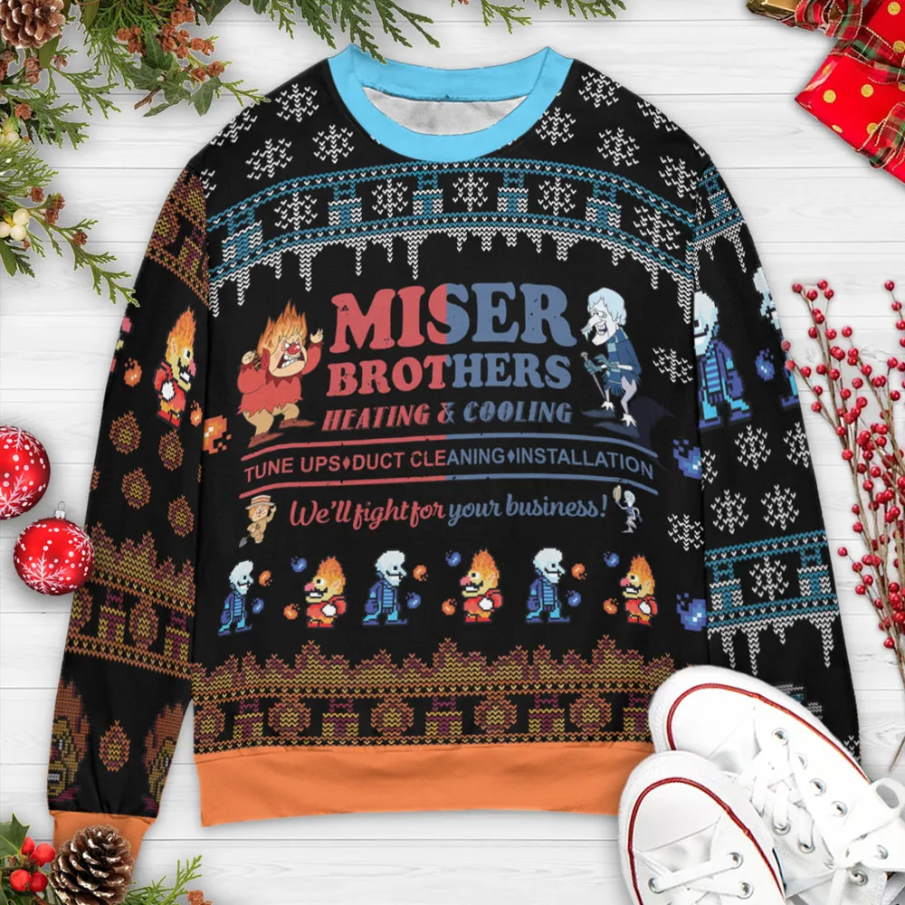 Miser Brothers Ugly Christmas Sweatshirt - 3