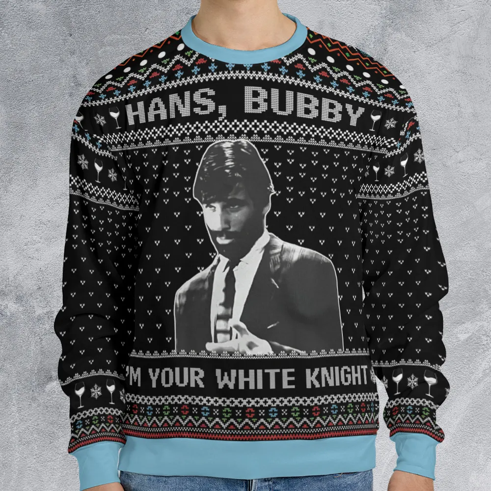 I'm Your White Knight Ugly Christmas Sweatshirt - 1