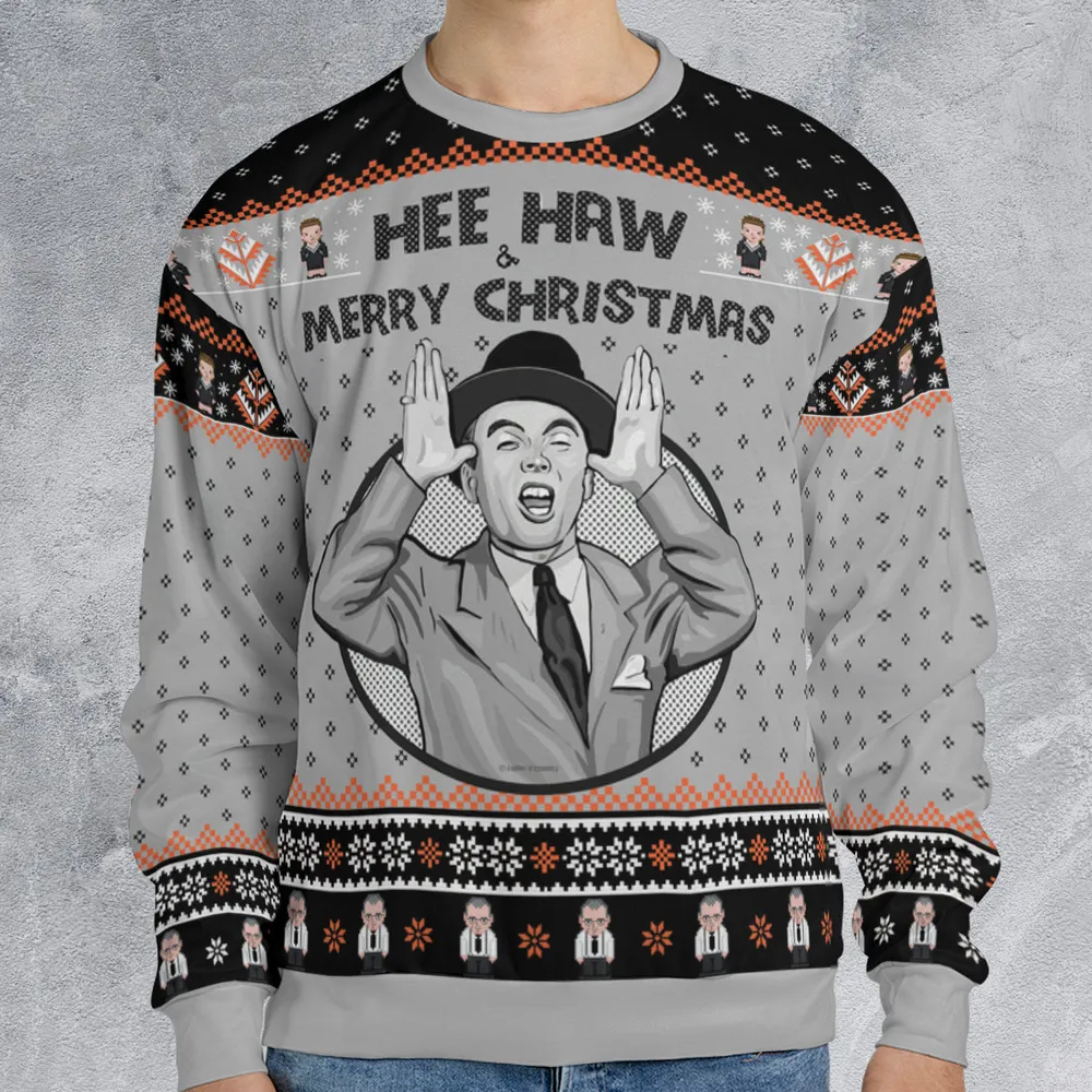 Hee Haw and Merry Christmas Ugly Christmas Sweatshirt - 1